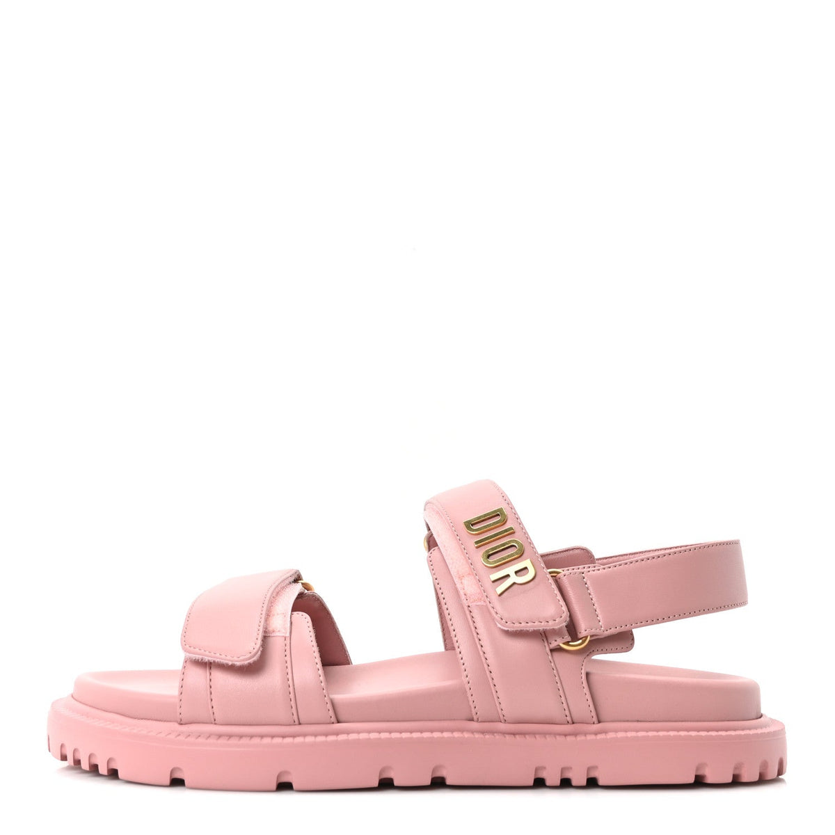 Christian Dior Lambskin Women's Dioract Sandals 39.5 Pink