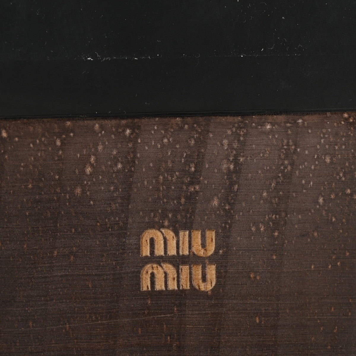 Miu Miu Patent Women's Logo Slide Clogs 36 Black