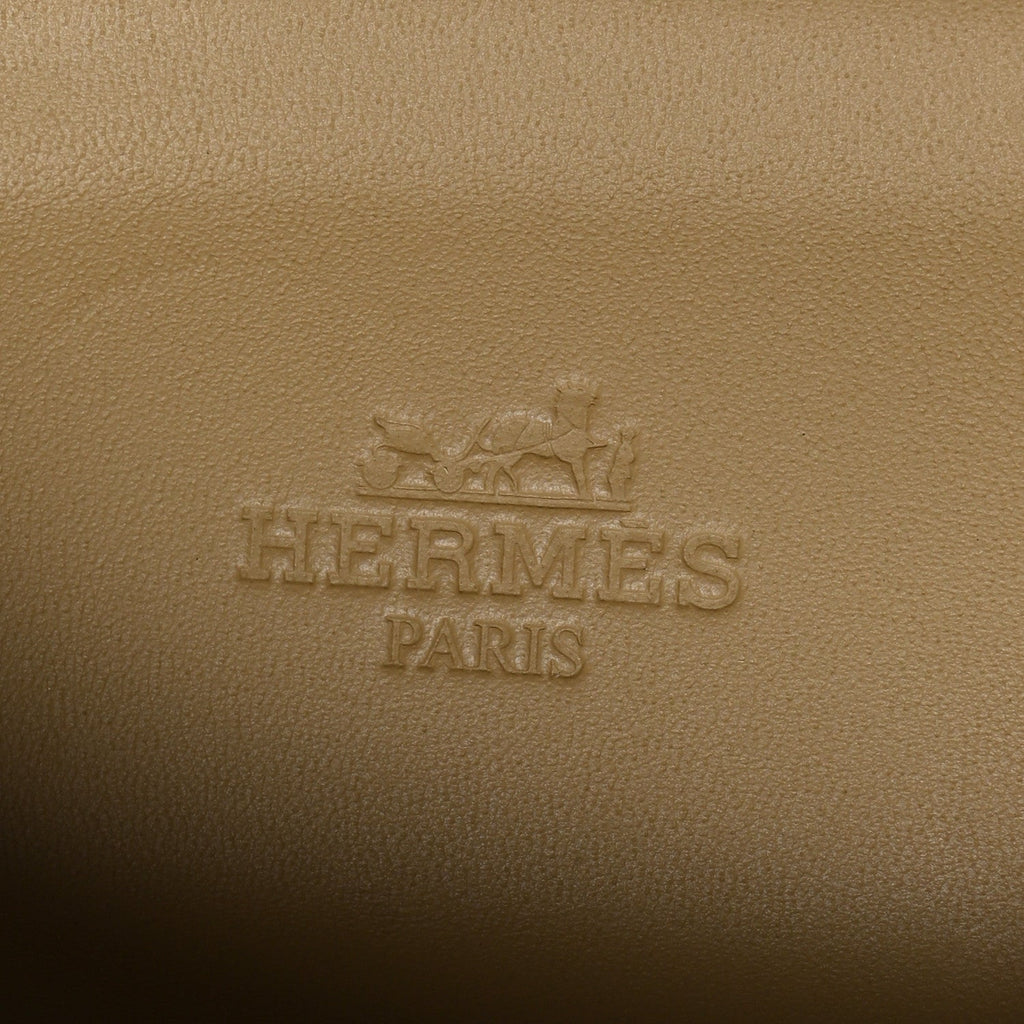 Hermes Suede Calfskin Women's Member Loafers 41 Beige Albatre