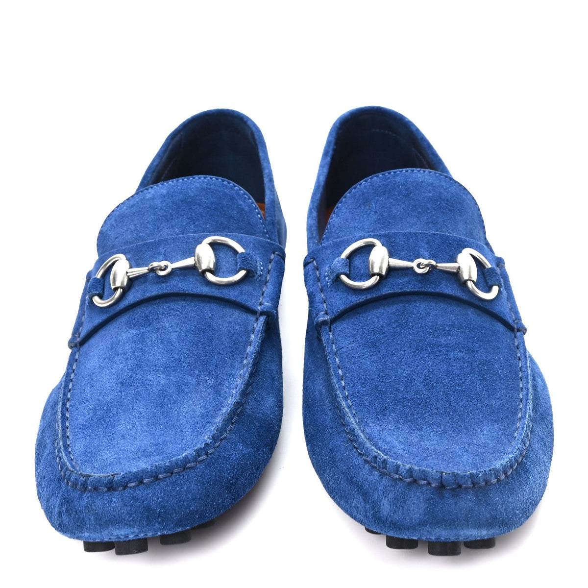 Gucci Suede Men's Horsebit Driver Loafers 7.5 Royale