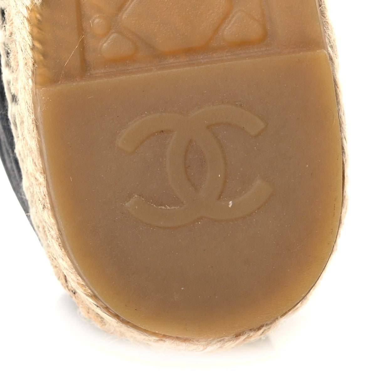 Chanel Lambskin Women's CC Espadrilles 39 Black