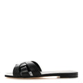 Saint Laurent Calfskin Women's Tribute 05 Slide Sandals 36.5 Black