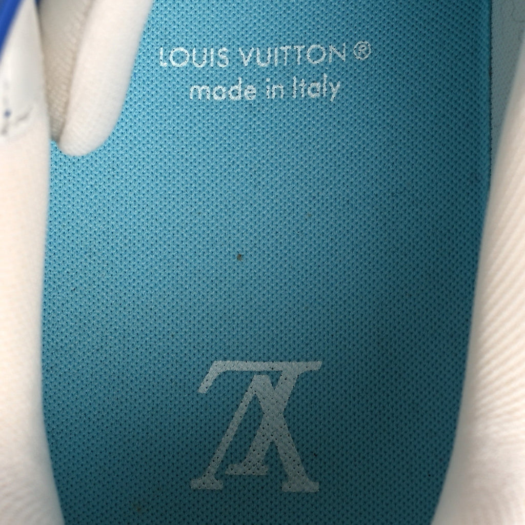 Louis Vuitton Calfskin Men's LV Trainer Sneakers 8.5 Blue