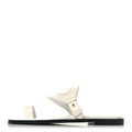 Hermes Calfskin Perforated Women's Hera Sandals 36 White