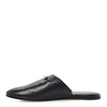 Gucci Nappa Women's Annette Horsebit Slippers 39.5 Black