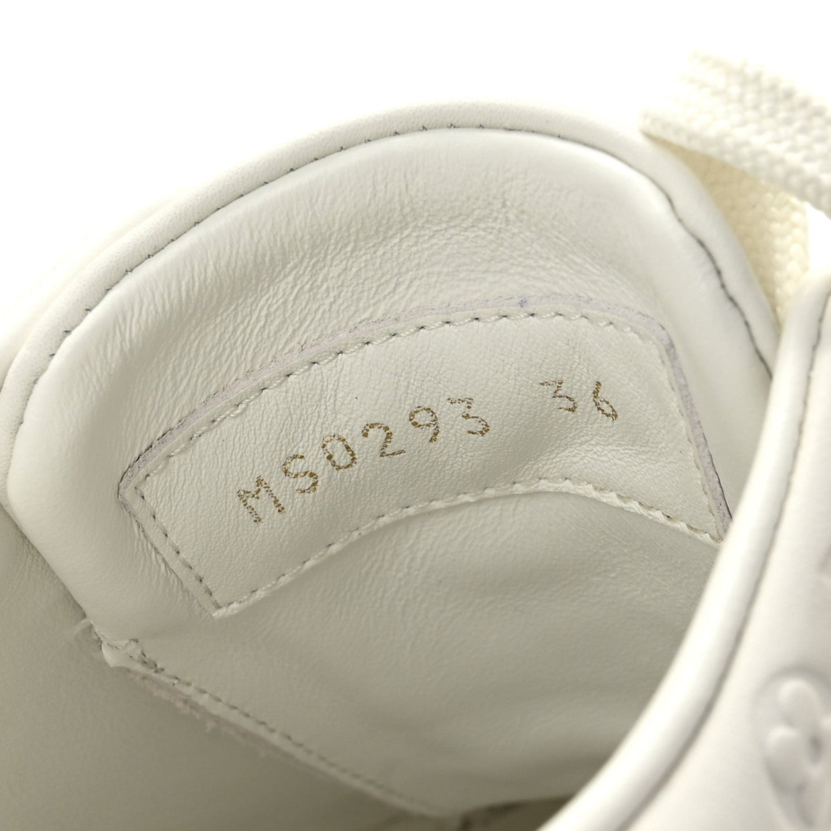 Louis Vuitton Calfskin Women's Front Row Sneakers 36 White