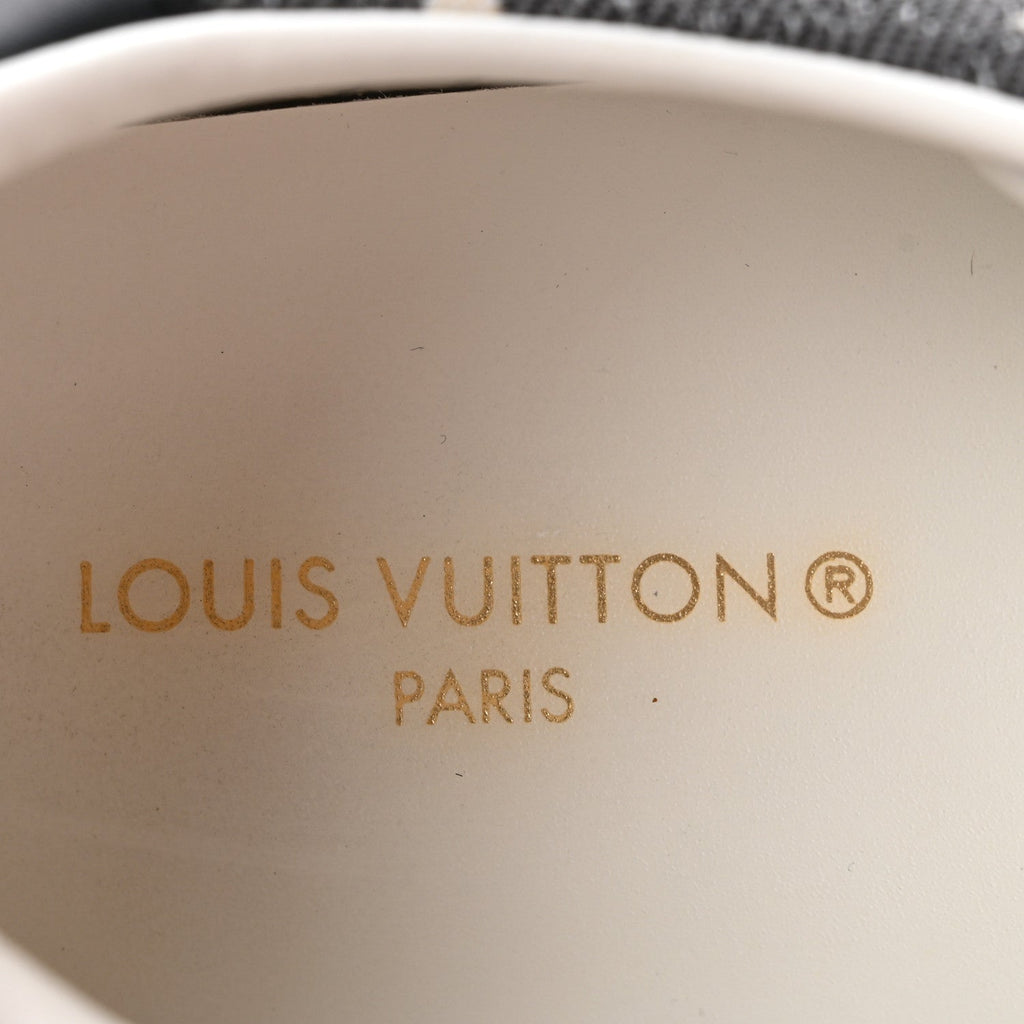 Louis Vuitton Denim Monogram Women's Time Out Sneakers 39 Black
