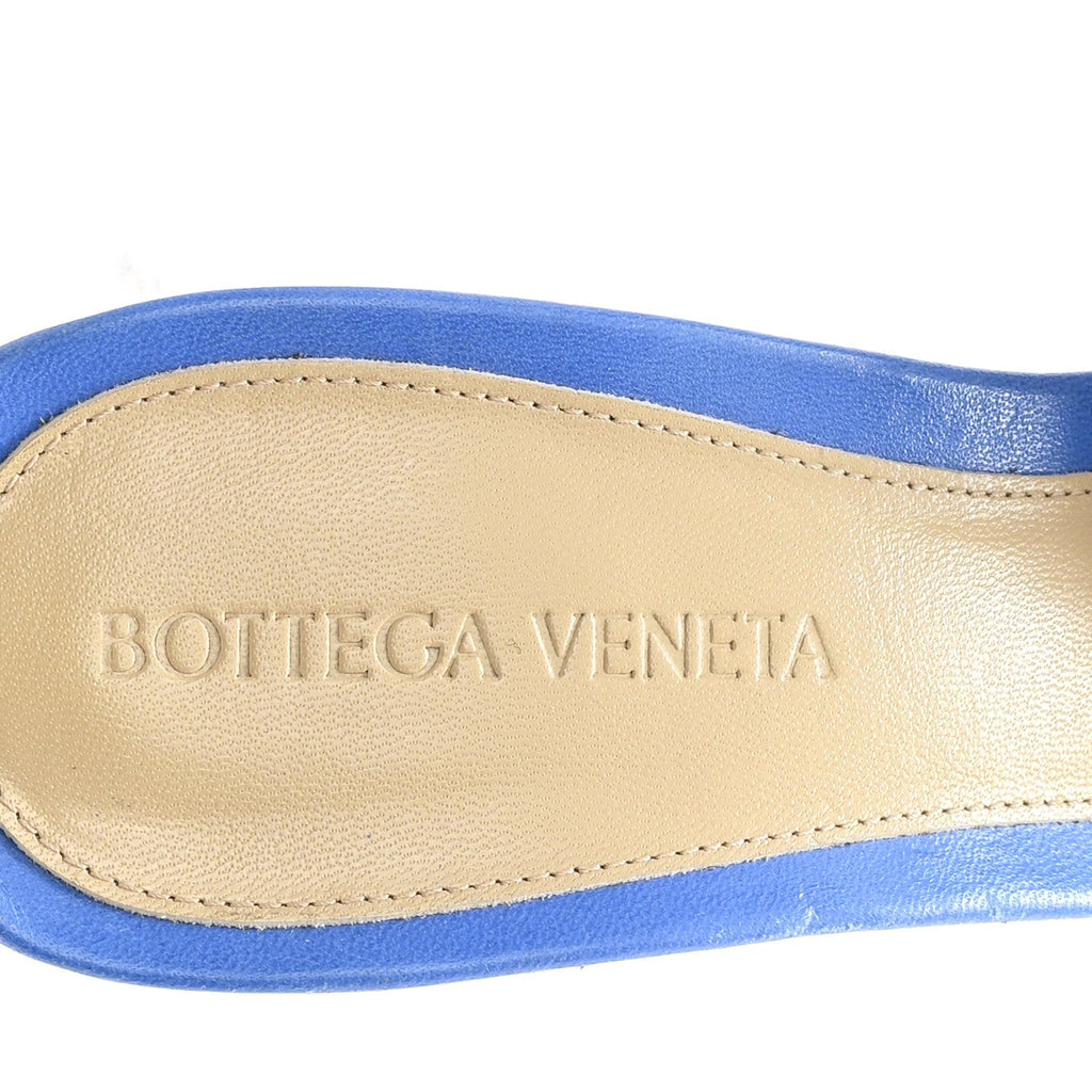 Bottega Veneta Lambskin Women's Stretch Mule Sandals 37 Aquarium