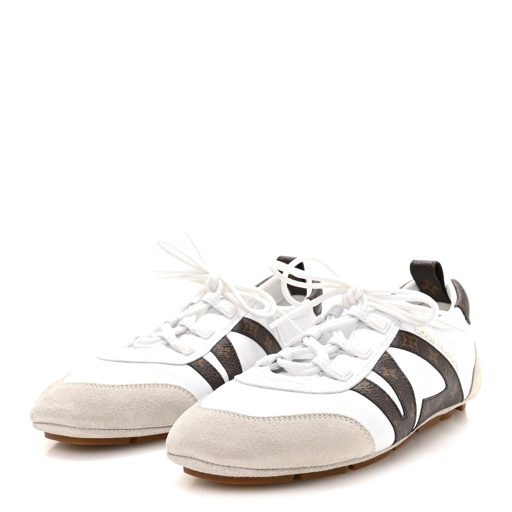 Louis Vuitton Monogram Calfskin Women's LV Sneakerina Sneakers 37 White