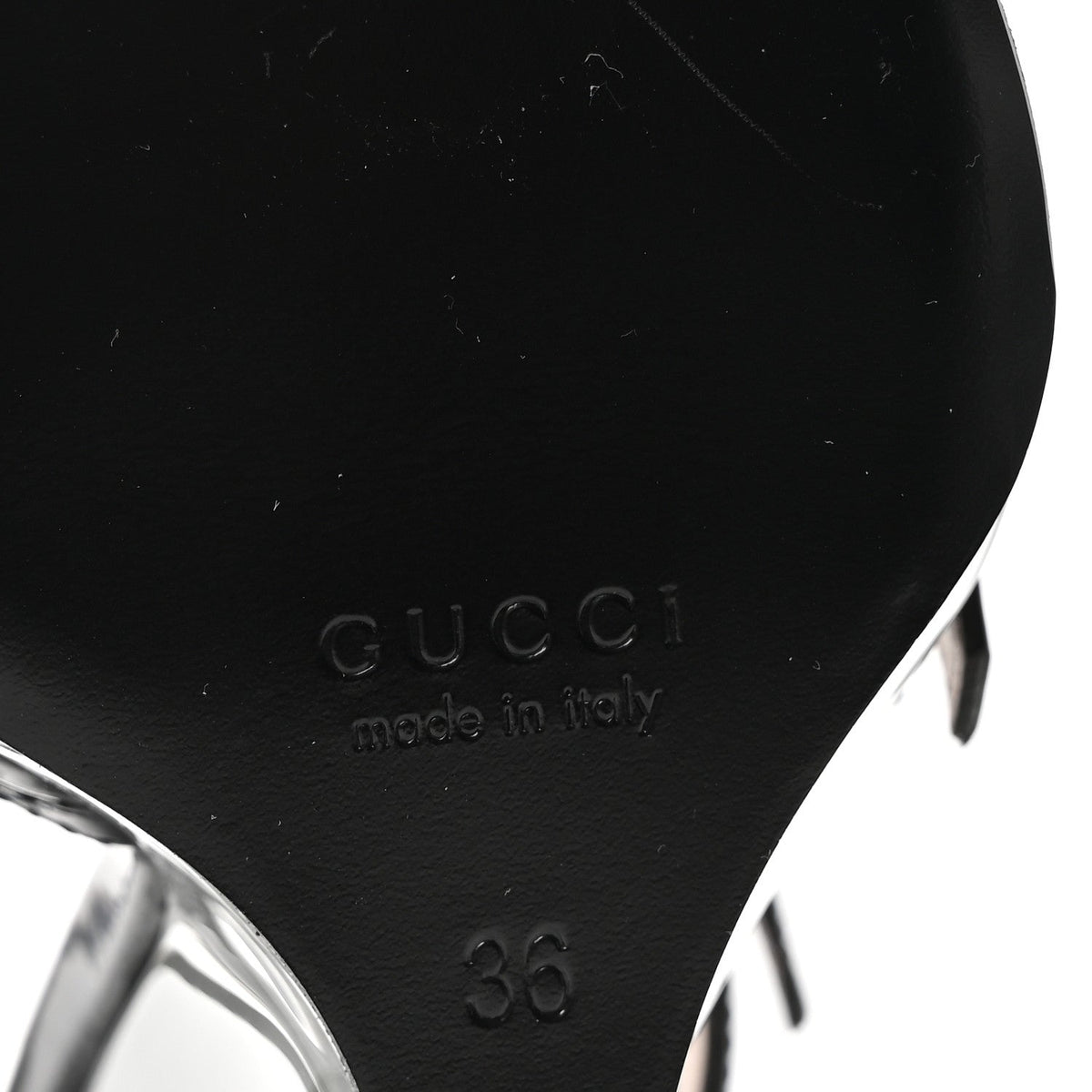 Gucci Calfskin Women's Regent Wedge Mules 36 Black