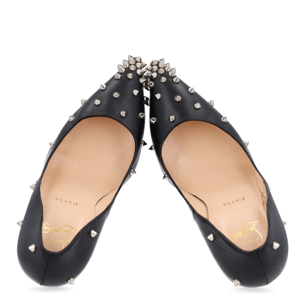 Christian Louboutin Calfskin Women's Degraspike 120 Pumps 40 Black