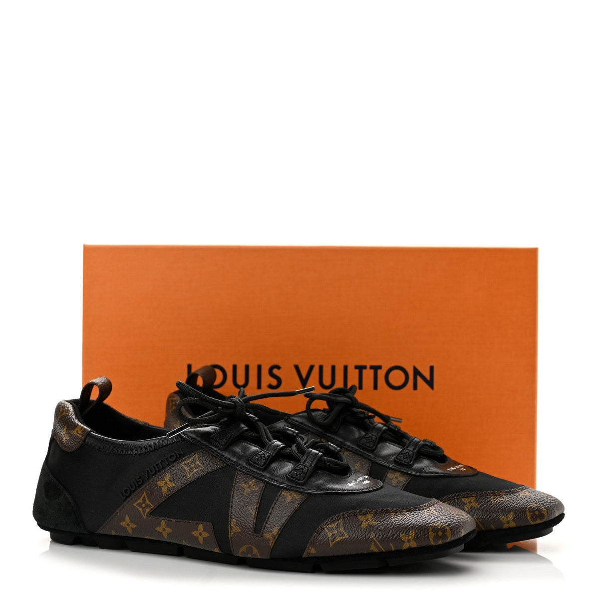 Louis Vuitton Monogram Calfskin Women's LV Sneakerina 41 Black