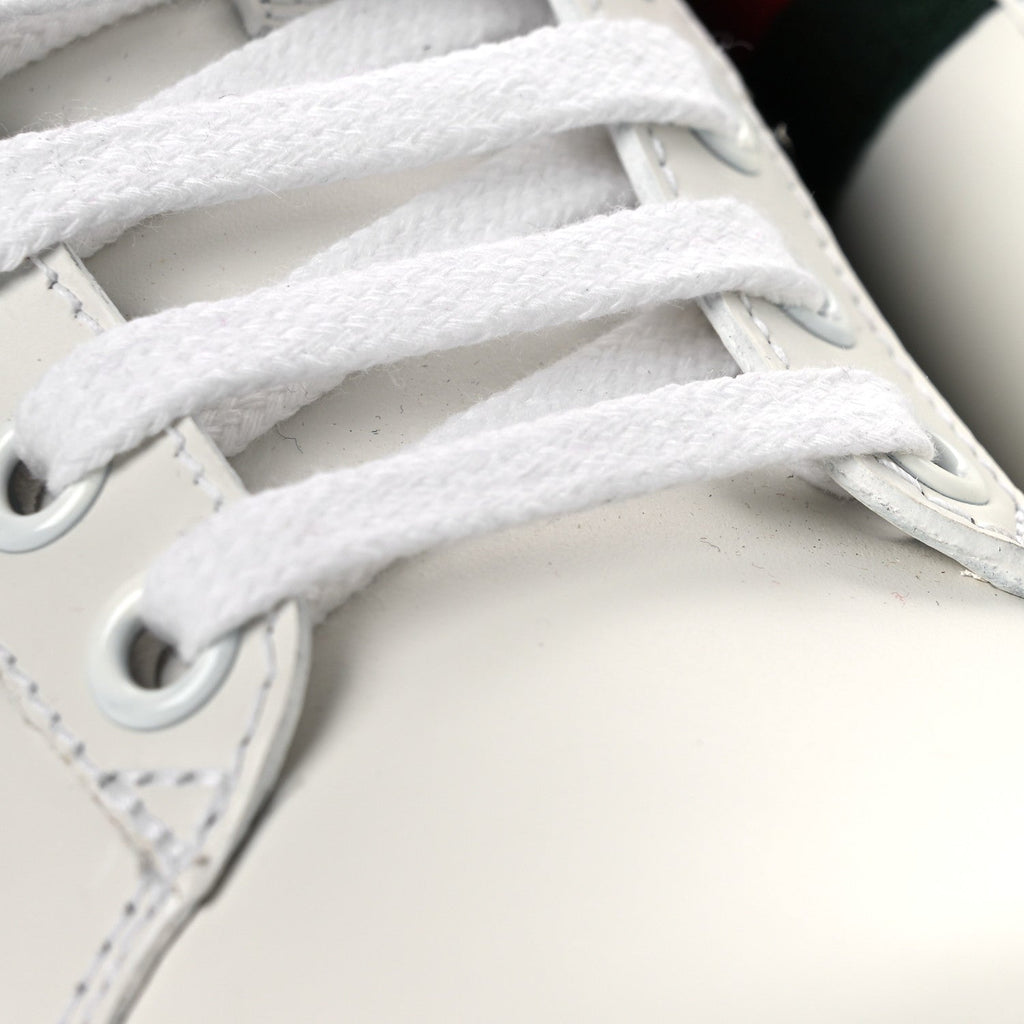 Gucci Calfskin Web Studded Women's Arrow Ace Sneakers 35.5 White