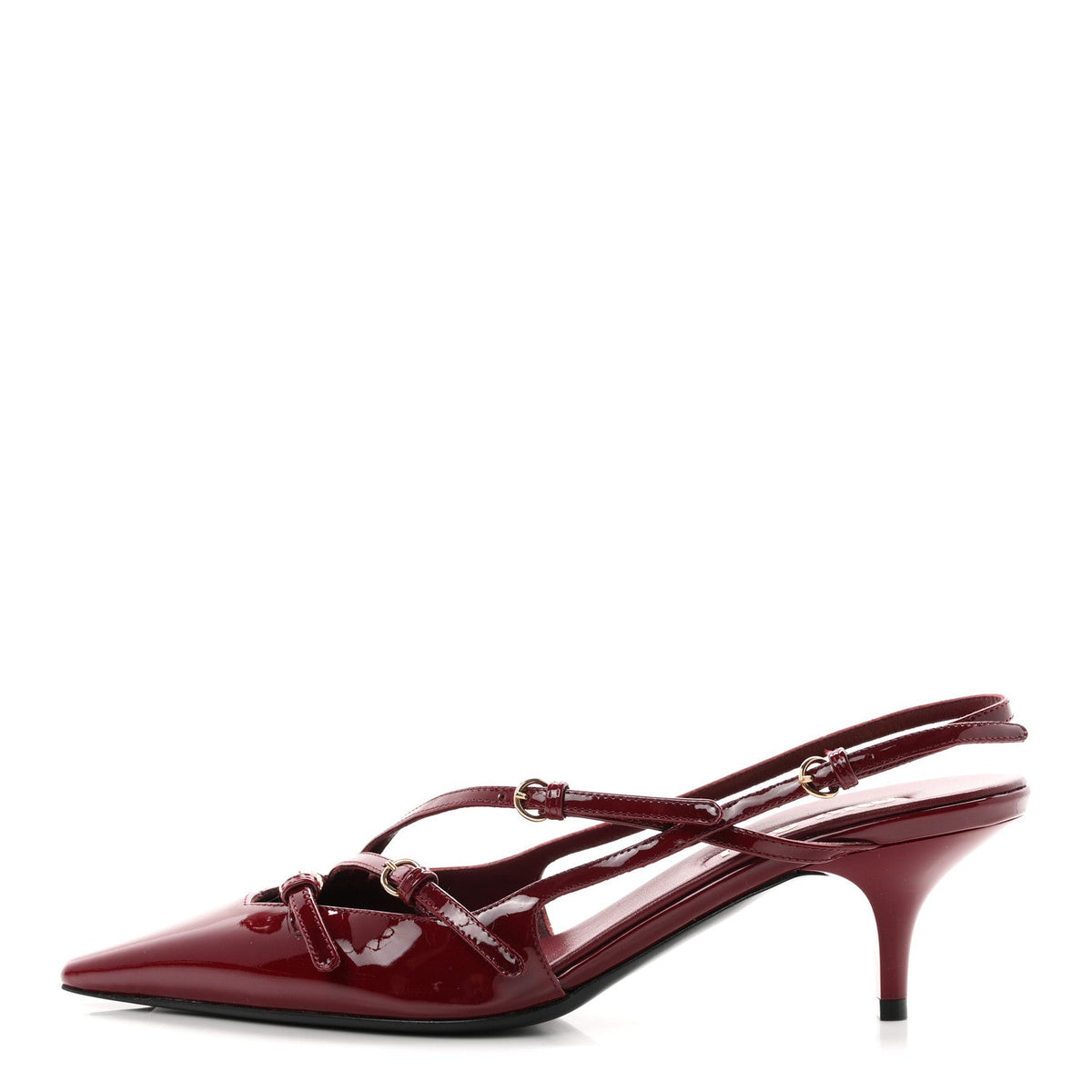 Miu Miuvernice Buckle 55Mm Slingback Pumps Porpora