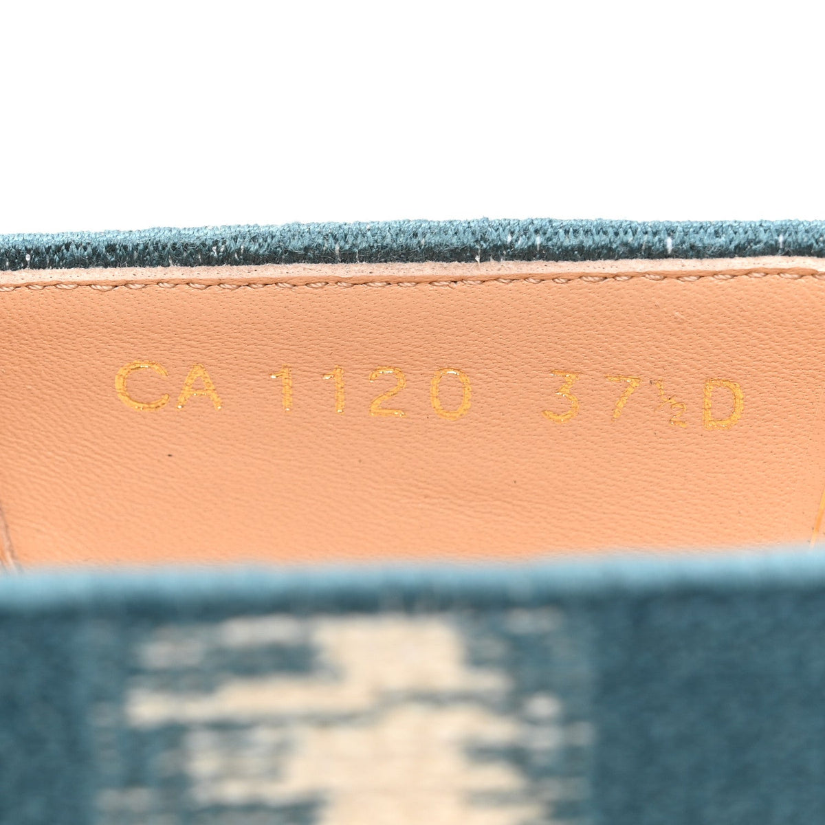 Christian Dior Cotton Women's Granville Espadrilles 37.5 Deep Ocean