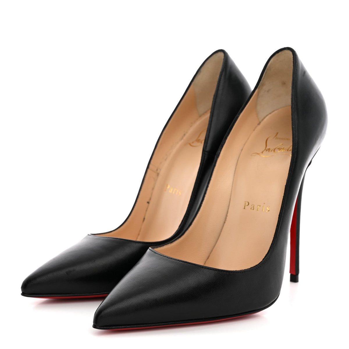 Christian Louboutin Shiny Nappa Women's So Kate 120 Pumps 36 Black