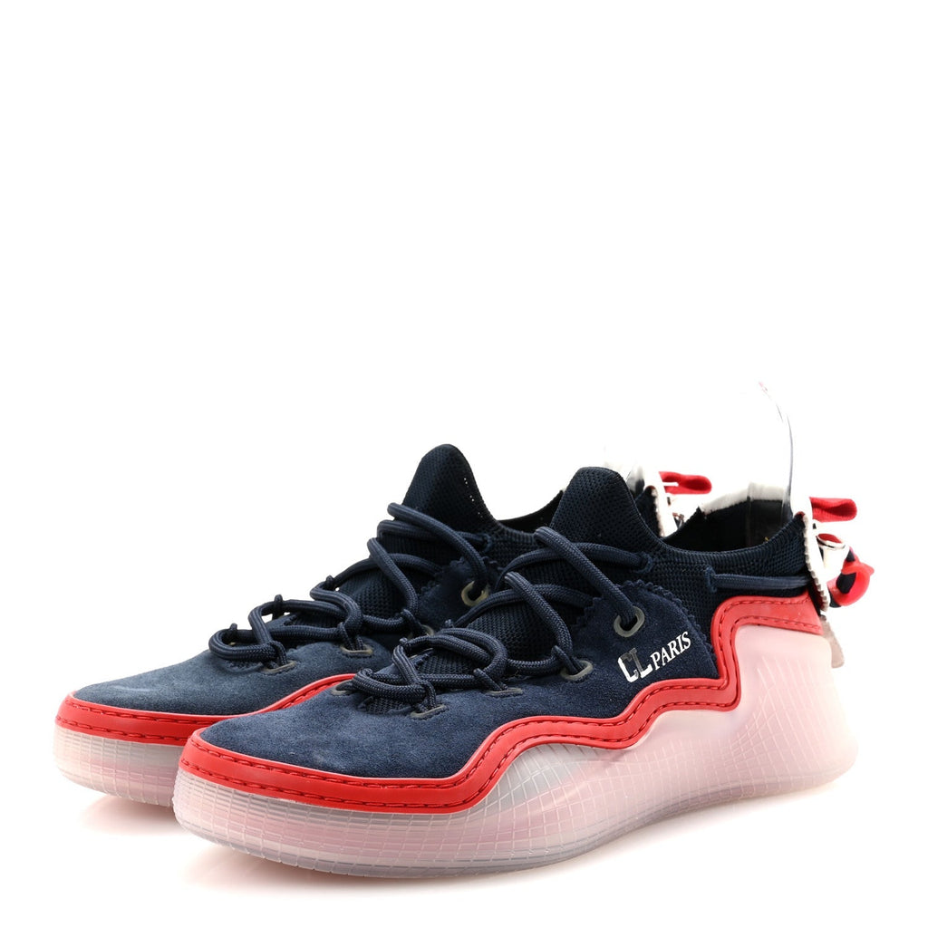 Christian Louboutin Suede Women's Arpoador Donna Sneakers 40 Marine