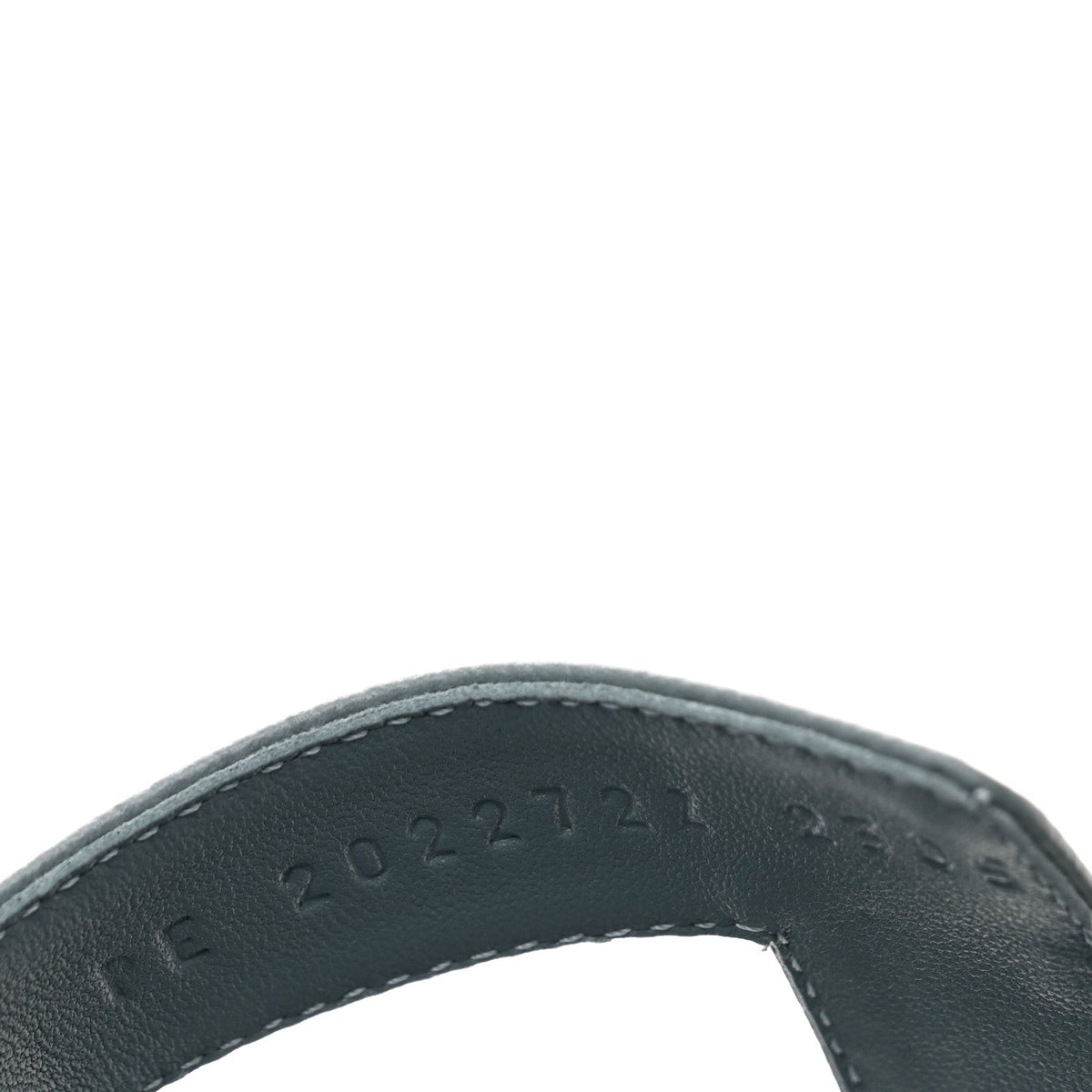 Hermes Epsom Calfskin Women's Oran Sandals 37.5 Gris Antarctique