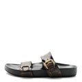 Louis Vuitton Canvas Women's Bom Dia Mule Sandals 40 Black