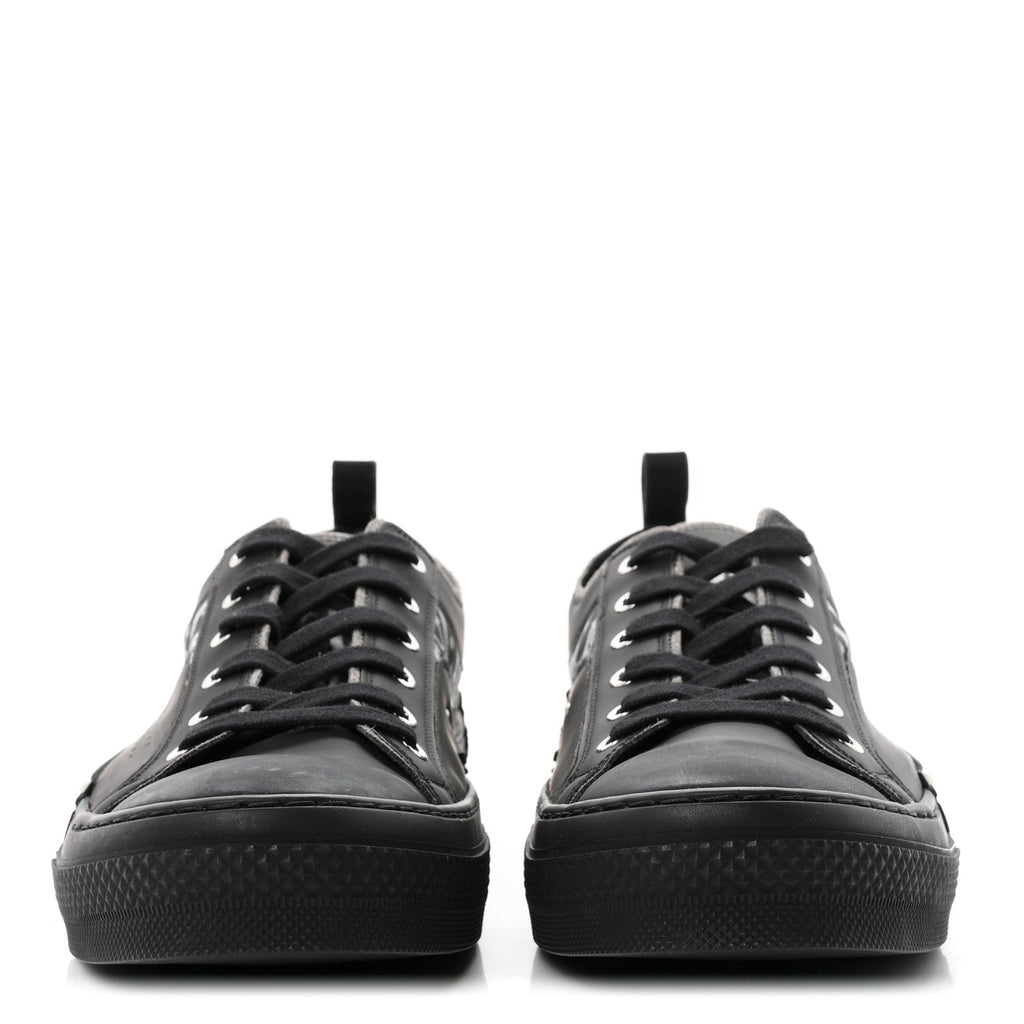 Christian Dior Technical Canvas Oblique Men's B23 Low Top Sneakers 45 Black