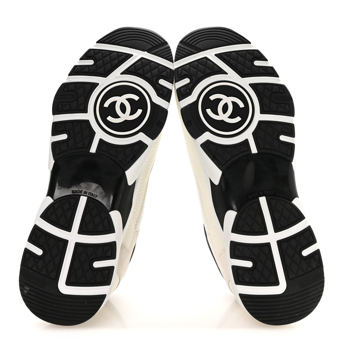 Chanel Mesh Suede Calfskin CC Women's Sneakers