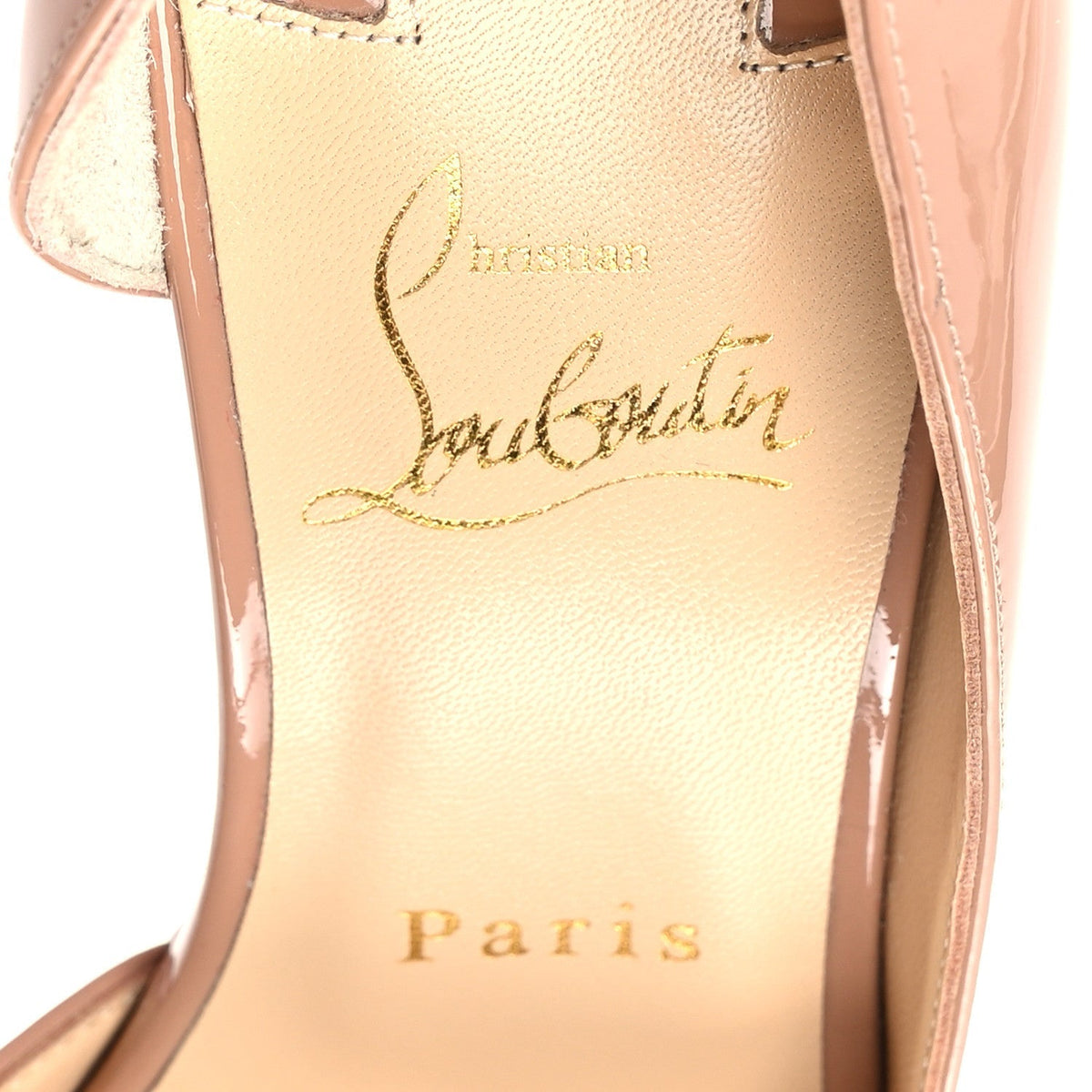 Christian Louboutin Nappa Women's Iriza 100 Pumps 39.5 Nude