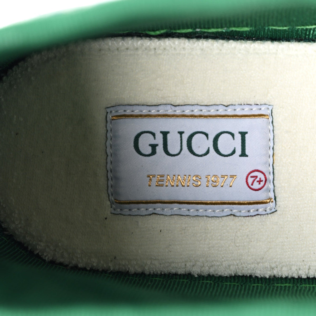 Gucci Denim GG Monogram Web 1977 Tennis Men's High Top Sneakers Blue