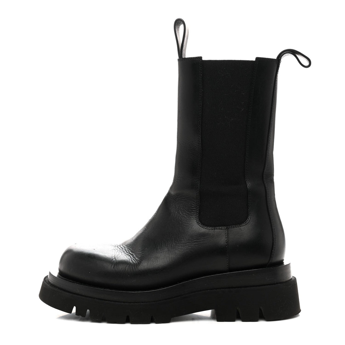 Bottega Venetacalfskin The Lug Chelsea 55Mm Boots Black