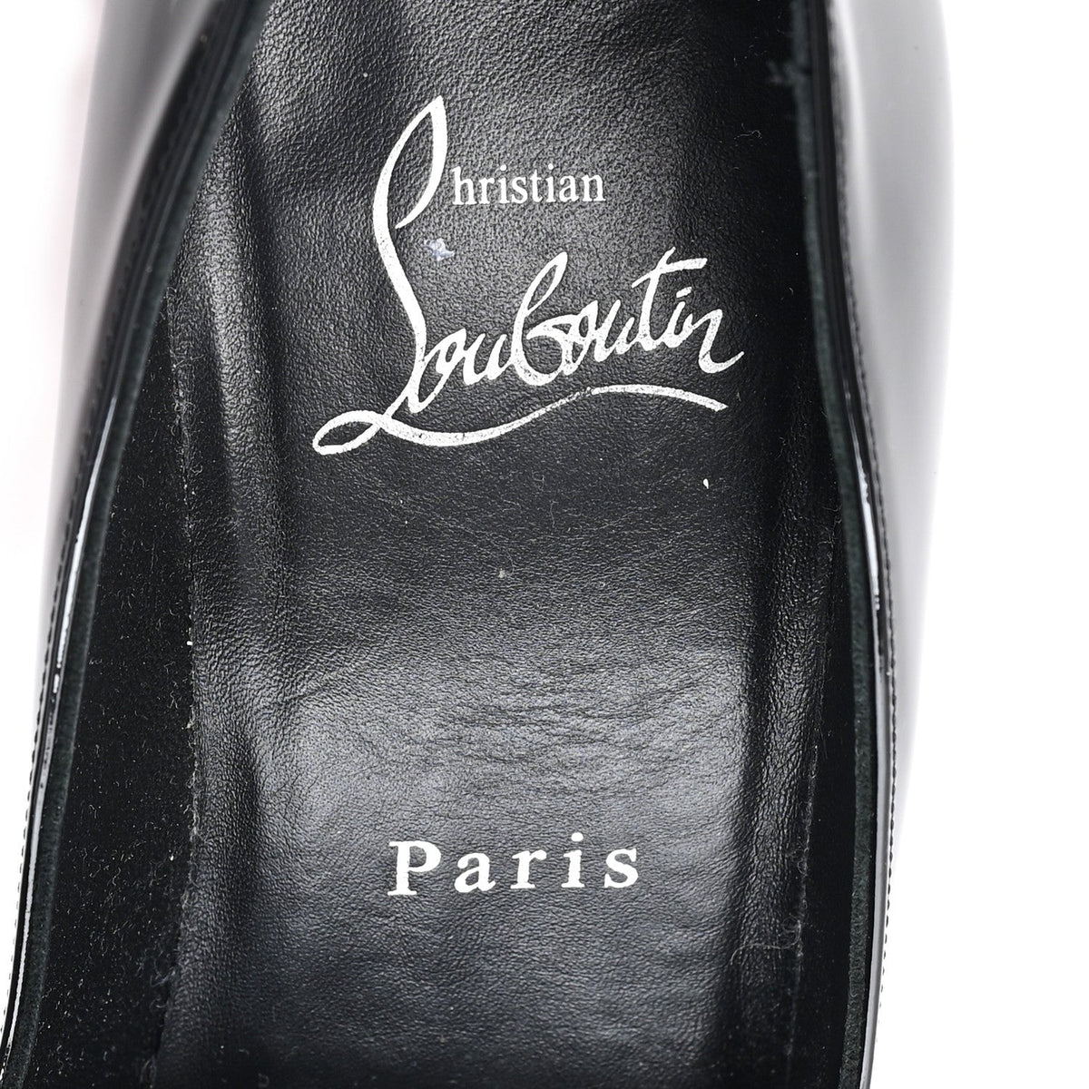 Christian Louboutin Patent Women's Miss Z 100 Pumps 36 Black