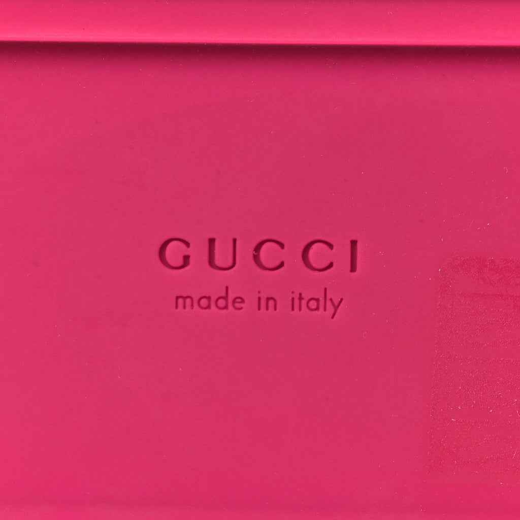 Gucci Calfskin Nappa Women's Elizabeth Charlotte Logo Slingback Sandals 36 Pink