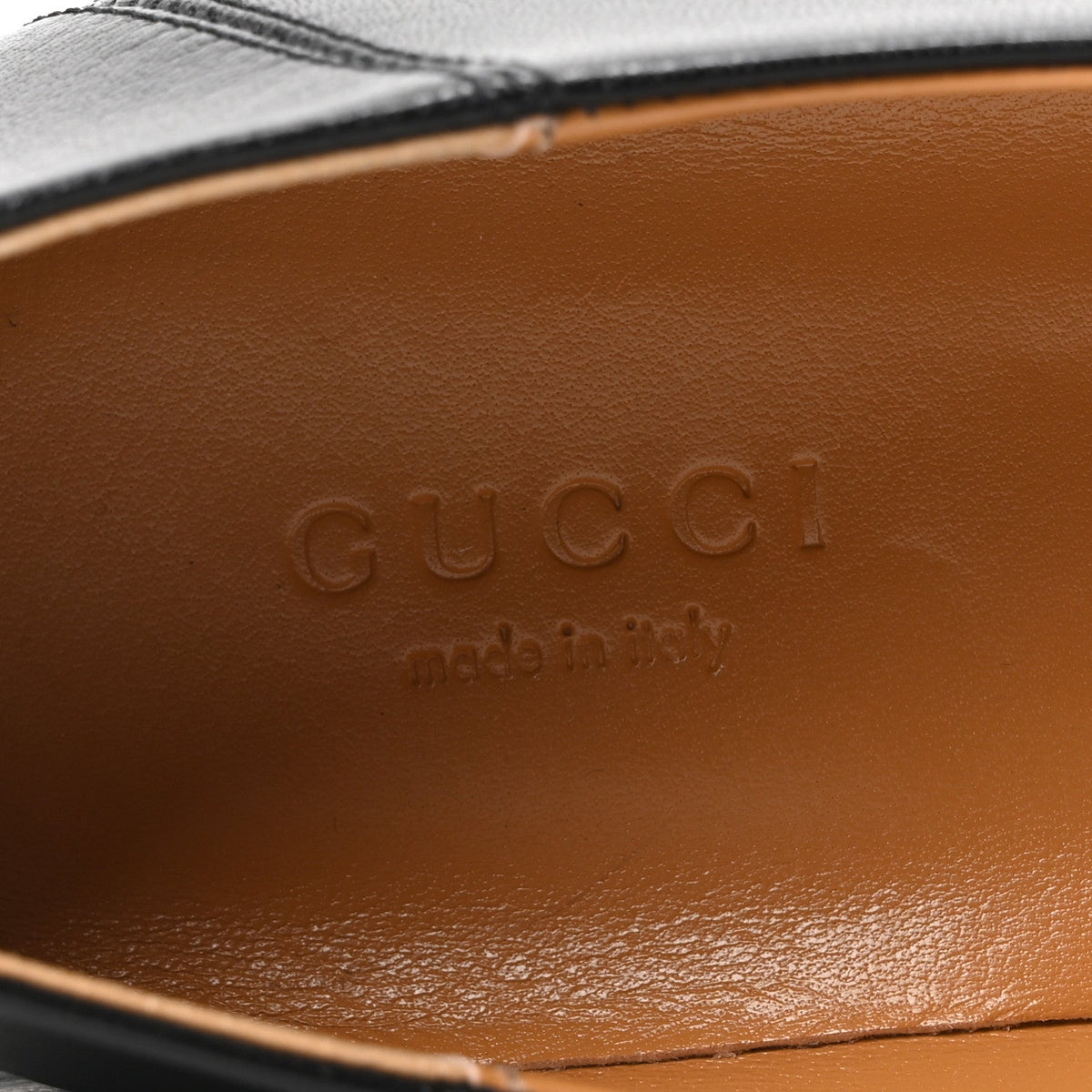 Gucci Goatskin Women's Horsebit Mid-Heel Loafers 37 Black