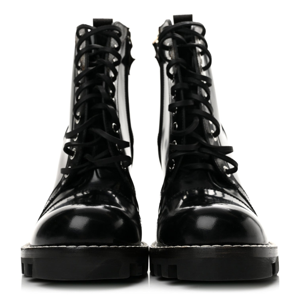 Louis Vuitton Glazed Calfskin Women's Star Trail Boots 40 Black
