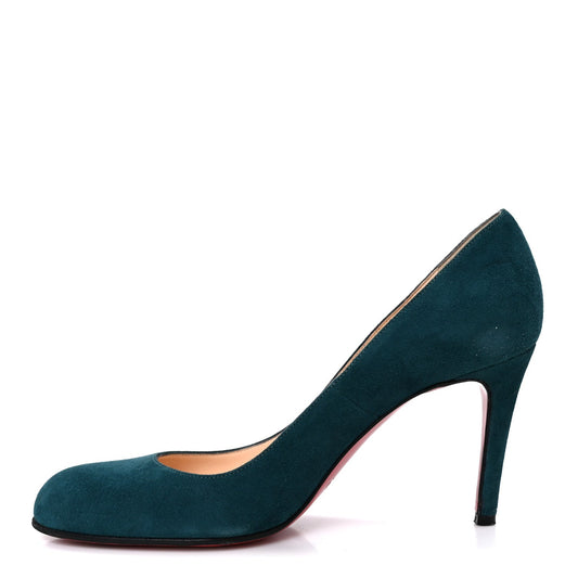 Christian Louboutin Suede Women's Simple 85 Pumps 37 Green