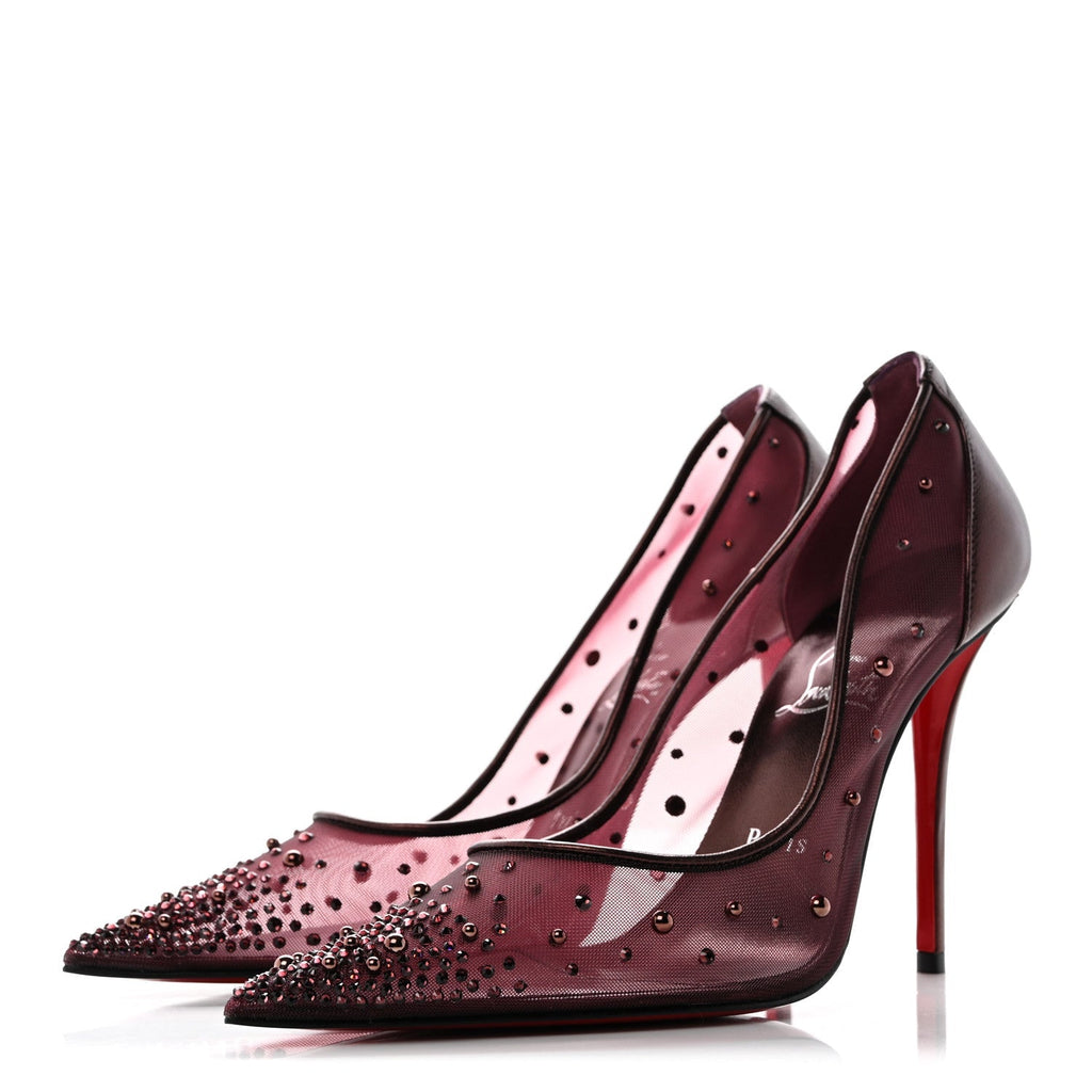 Christian Louboutin Rete Nappa Women's Miss Z Degrastrass Pumps 40 Palacy