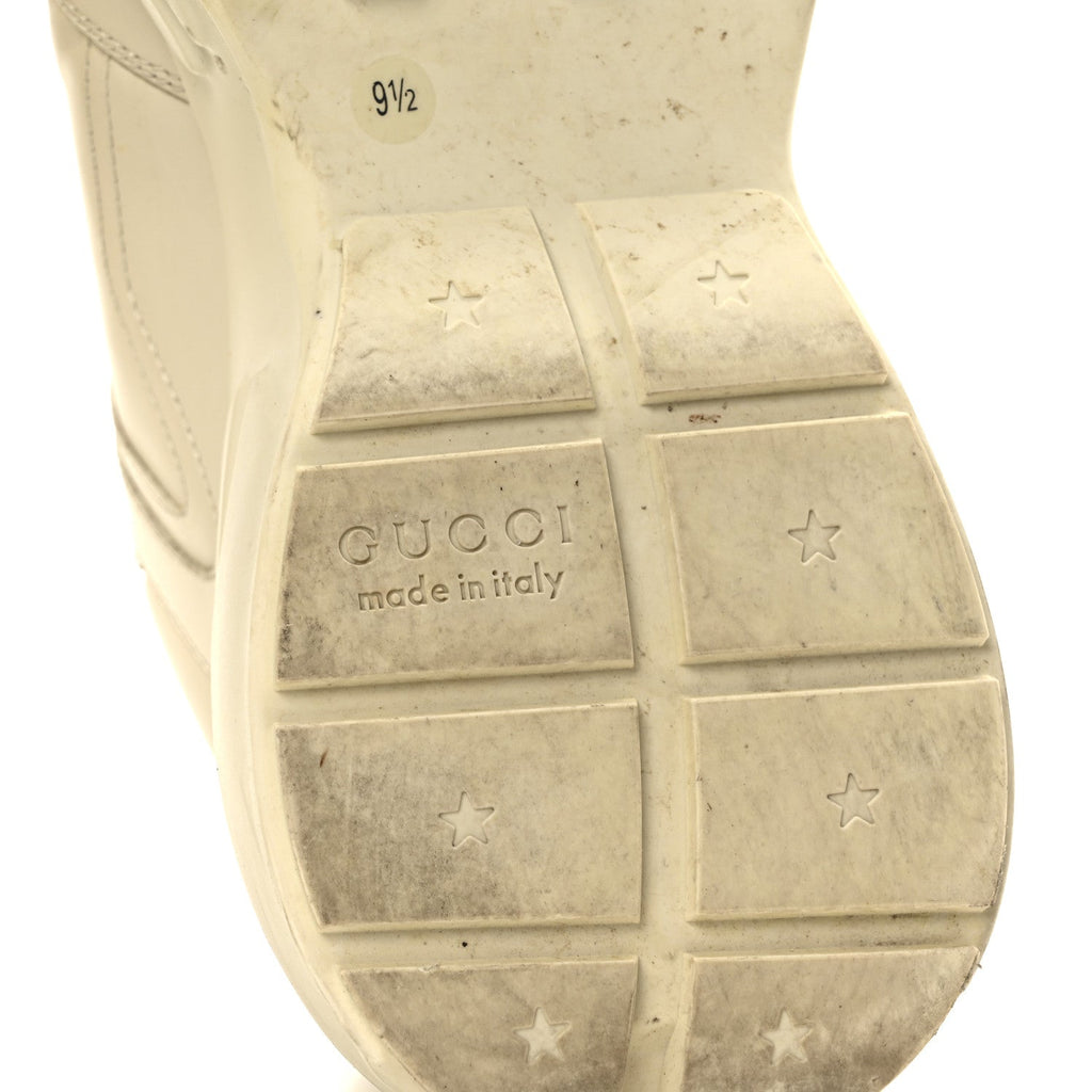 Gucci Calfskin Logo Men's Rhyton Sneakers Ivory