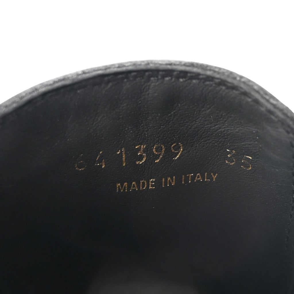 Balenciaga Smooth Calfskin Women's Tractor 20mm Chelsea Boots 35 Black