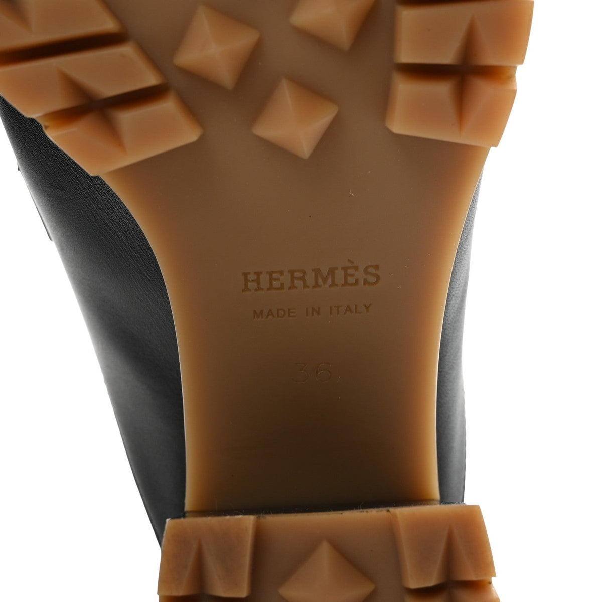 Hermes Calfskin Women's Flore 60 Mules 36 Black