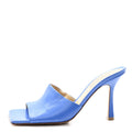 Bottega Veneta Lambskin Women's Stretch Mule Sandals 37 Aquarium