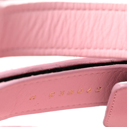 Chanel Suede Calfskin Women's Velcro Flat Sandals 39 Light Pink