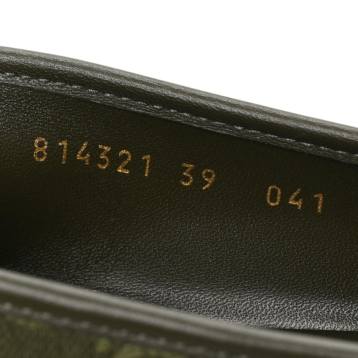 Gucci GG Canvas Women's Monogram Horsebit Bow Ballet Flats 39 Green