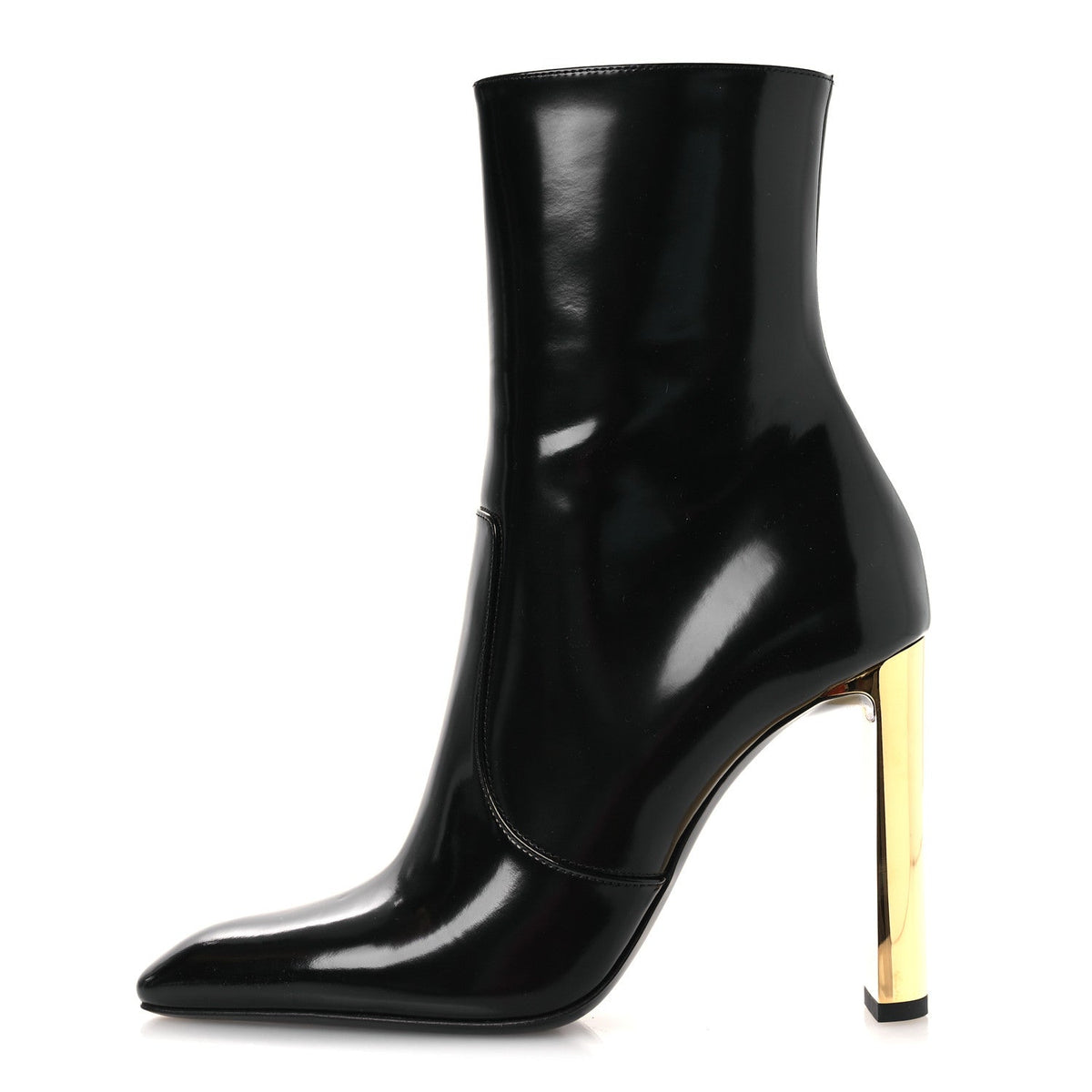 Saint Laurent Vitello Marilyn Women's Auteuil 105 Boots 37.5 Black