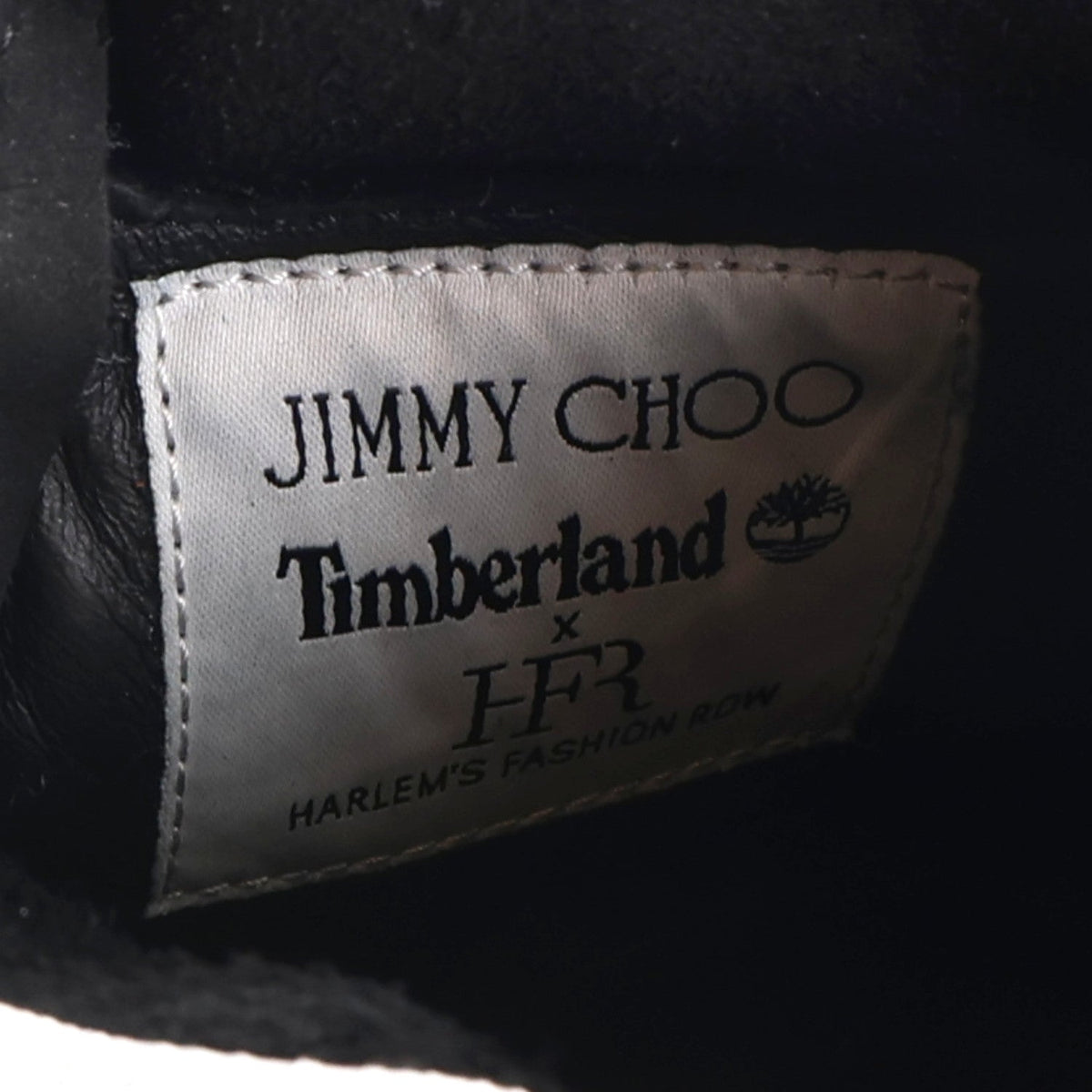 Jimmy Choo Nubuck Swarovski Crystal Women's Timberland Boots 37.5 Black
