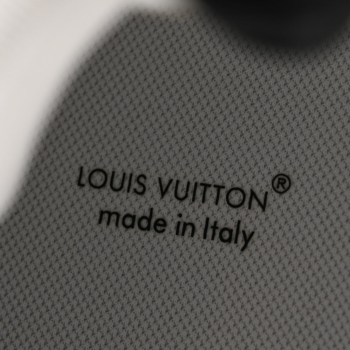 Louis Vuitton Calfskin Embossed Monogram Denim Men's LV Trainer Sneakers 10 Grey