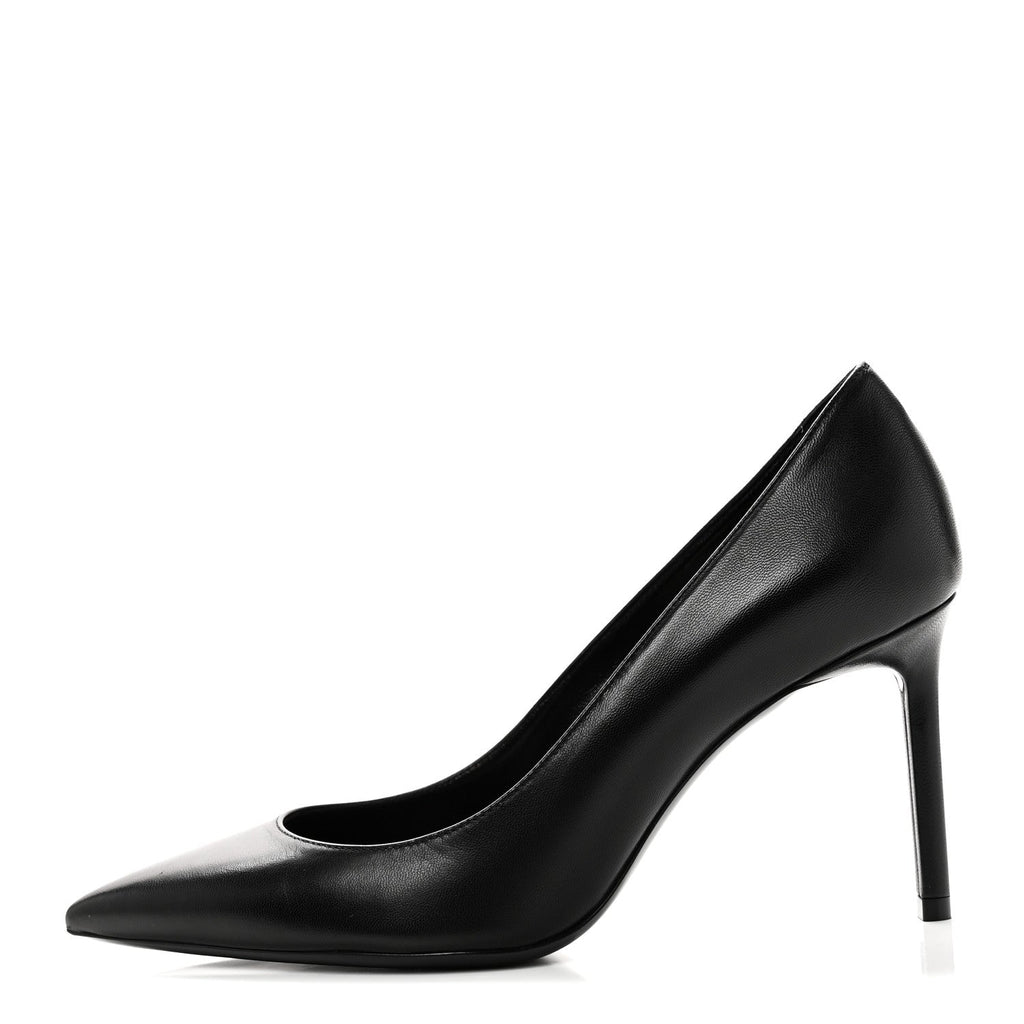 Saint Laurent Calfskin Women's Anja 85 Pumps 36 Manto Naturale
