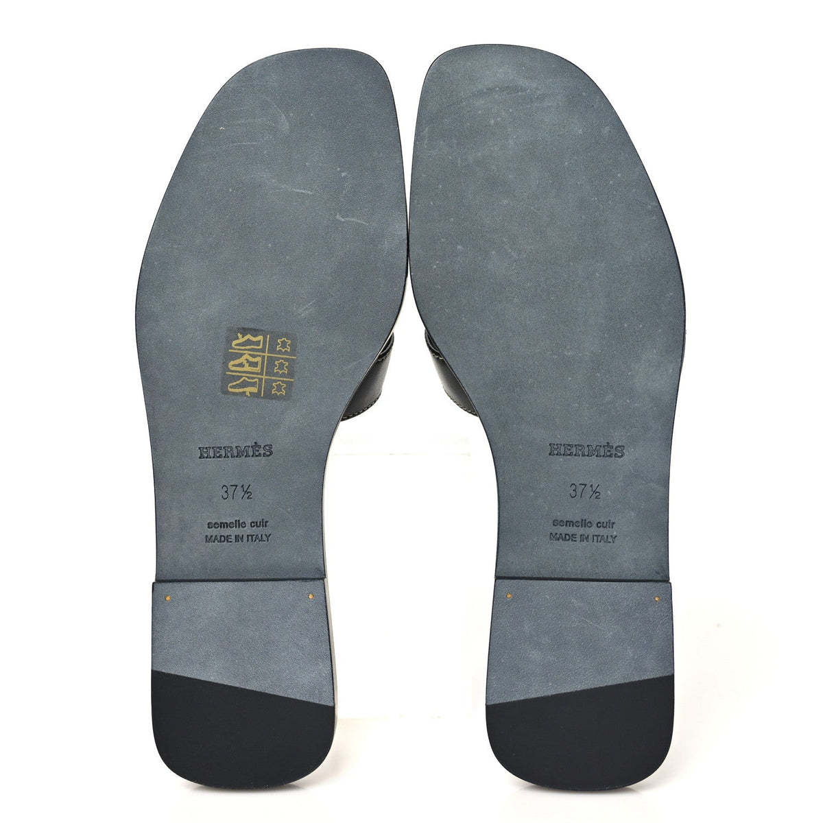 Hermes Box Calfskin Oran Women's Shoes
