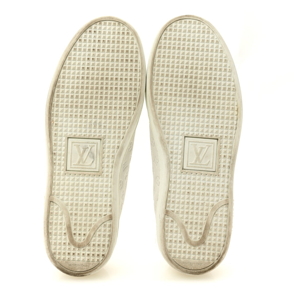Louis Vuitton Calfskin Women's Front Row Sneakers 36 White