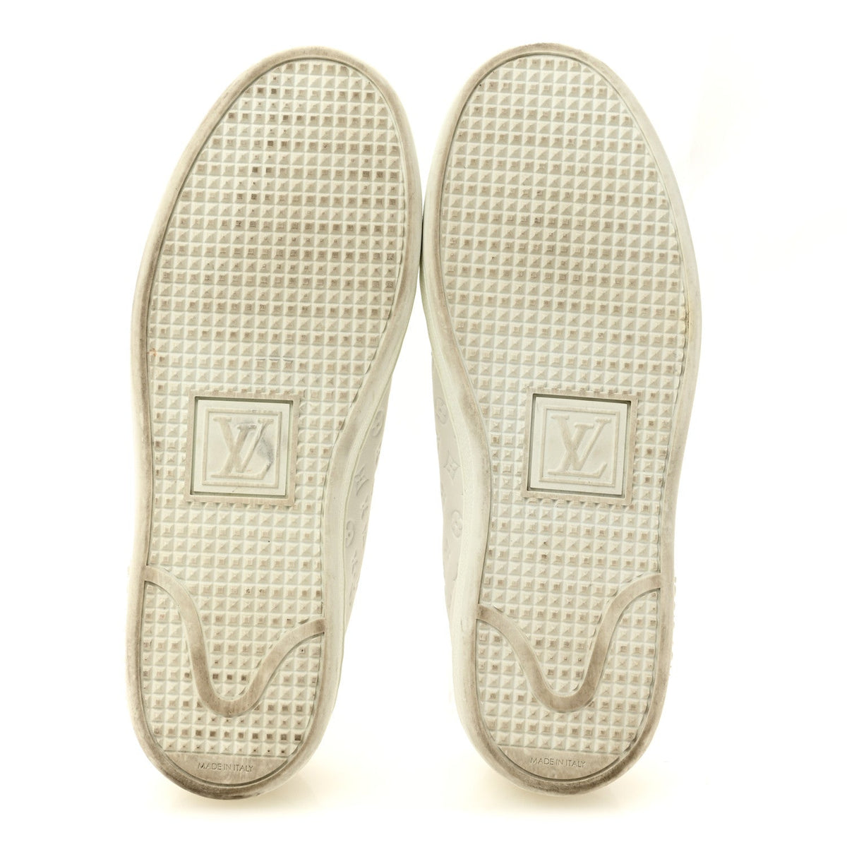 Louis Vuitton Calfskin Women's Front Row Sneakers 36 White