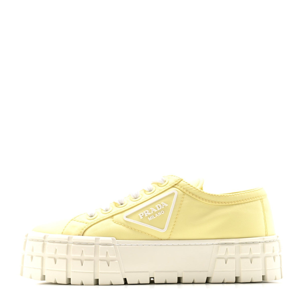 Prada Re-Nylon Women's Logo Double Wheel Sneakers 38 Narciso