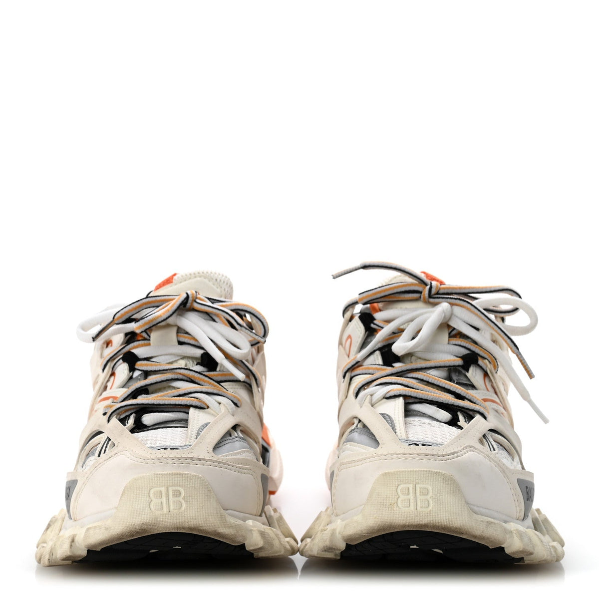 Balenciaga Mesh Women's Track Sneakers 35 White Orange