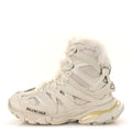 Balenciaga Mesh Nylon Faux Fur Women's Track Hike Sneakers White
